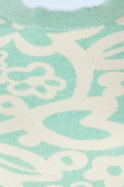 Compania Fantastica Freya Flower Jumper In Mintblauw><noscript><img width=