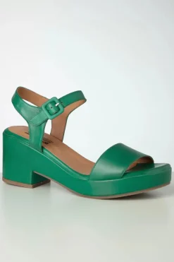 Miz Mooz Gillie Clog Sandalen In Smaragdgroen>Vrouwen Sandalen