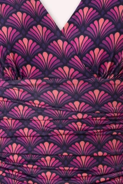 Vintage Chic for Topvintage Grecian Fan Maxi Jurk In Paars><noscript><img width=