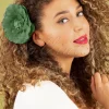 Urban Hippies Grote Bloemcorsage In Weidegroen>Vrouwen Haaraccessoires