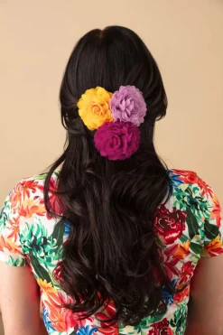 Urban Hippies Haarbloemenset In Cool Blush, Framboos En Solar>Vrouwen Haaraccessoires