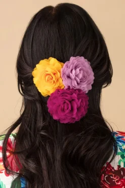 Urban Hippies Haarbloemenset In Cool Blush, Framboos En Solar>Vrouwen Haaraccessoires