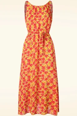 King Louie Hazel Doree Jurk In Fiesta Rood>Vrouwen Plus Size Jurken