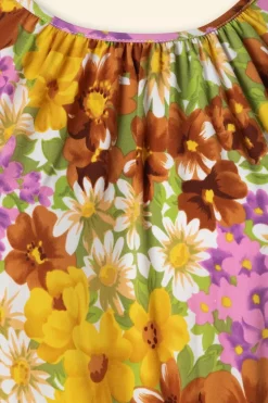 King Louie Hazel Marini Jurk In Tuscan Geel><noscript><img width=