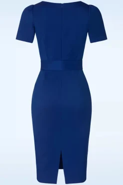 Glamour Bunny Business Babe Helena Pencil Jurk In Koningsblauw><noscript><img width=