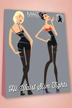 MAGIC Bodyfashion High Waist Slim Panty In Zwart>Vrouwen Panty's