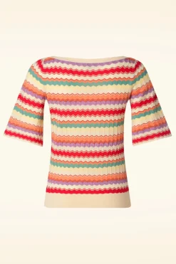 King Louie Ivy Hadley Wide Top In Creme><noscript><img width=