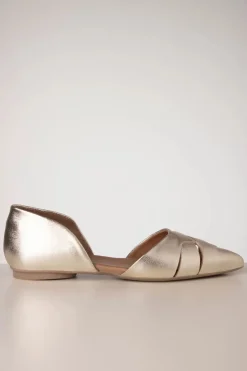 Miz Mooz Jade Ballerina In Goud Metallic>Vrouwen Ballerina's