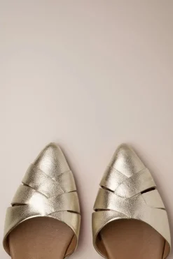 Miz Mooz Jade Ballerina In Goud Metallic>Vrouwen Ballerina's