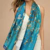Amici Jade Sjaal In Teal>Vrouwen Sjaals