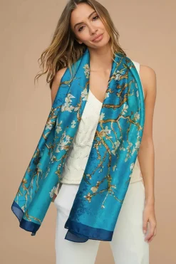 Amici Jade Sjaal In Teal>Vrouwen Sjaals