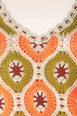 King Louie Janis Fray Crochet Top In Orchidee Roze><noscript><img width=