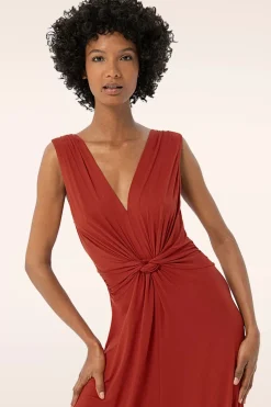 Surkana Jasmine Maxi Jurk In Steenrood><noscript><img width=