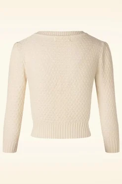 Mak Sweater Jennie Cardigan In Havermout>Vrouwen Vestjes