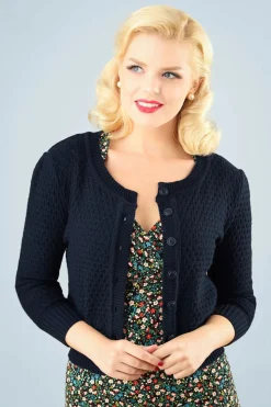 Mak Sweater Jennie Vest In Marineblauw>Vrouwen Vestjes