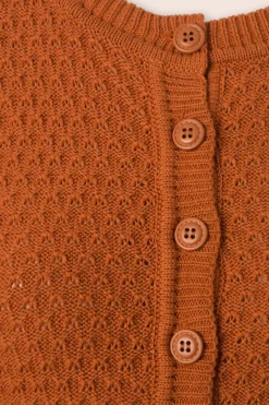 Mak Sweater Jennie Vest In Vintage Oranje><noscript><img width=