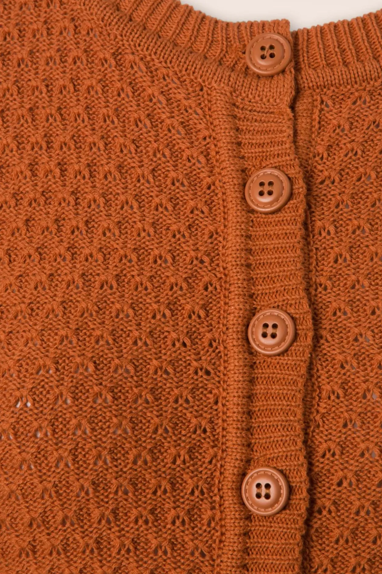 Mak Sweater Jennie Vest In Vintage Oranje>Vrouwen Vestjes