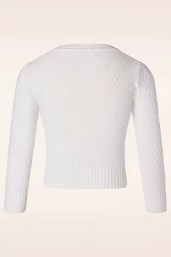 Mak Sweater Jennie Vest In Wit>Vrouwen Vestjes