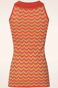 WNT Collection Jessie Waves Top In Oranje>Vrouwen Tops