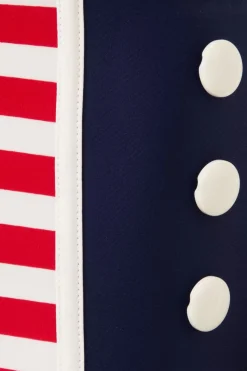 Belsira Joelle Stripes Bikinibroekje In Marineblauw En Rood><noscript><img width=