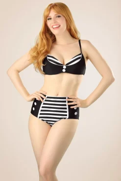 Belsira Joelle Stripes Bikinitop In Zwart En Wit>Vrouwen Bikini's