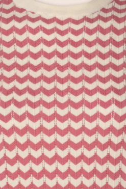 Circus June Sweater In Gebroken Wit En Kers><noscript><img width=