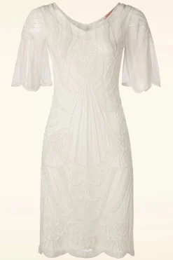 GatsbyLady Kate Flapper-Jurk In Ivoor>Vrouwen A Lijn Jurken