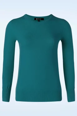 Mak Sweater Kelly Trui In Tealblauw>Vrouwen Truitjes
