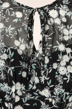 Vixen Keri Bloemen Flare Jurk In Zwart><noscript><img width=