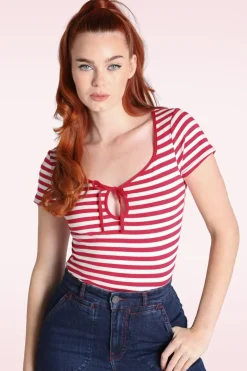 Bunny Kit Top In Rood>Vrouwen T-Shirts
