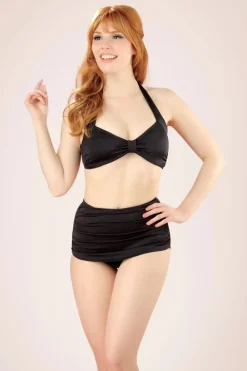 Esther Williams Klassiek Bikinibroekje In Effen Zwart><noscript><img width=