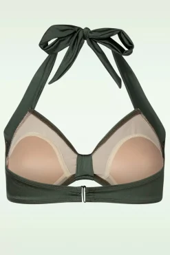 Esther Williams Klassieke Bikinitop In Donker Olijfgroen>Vrouwen Bikini's