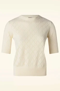 Circus Knitted Top In Gebroken Wit>Vrouwen Truitjes