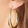 Very Cherry Large Drop Hoop Oorbellen In Goud>Vrouwen Sieraden