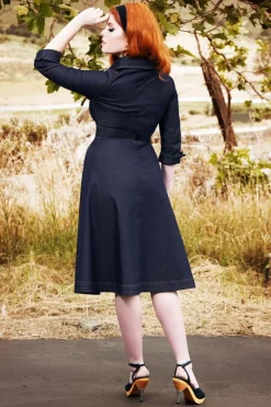 Rock-a-Booty Lauren Swing Jurk In Donkerdenim><noscript><img width=