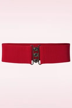 Banned Retro Lauren Vintage Stretchriem In Rood>Vrouwen Riemen