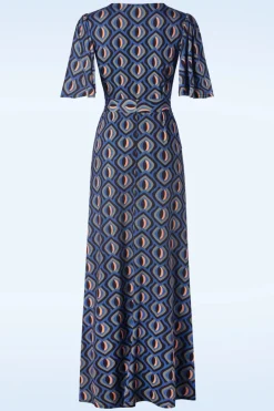 Vintage Chic for Topvintage Laurie Maxi Jurk In Blauw><noscript><img width=