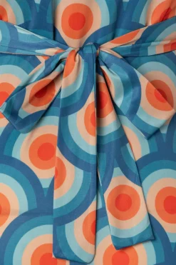 Vintage Chic for Topvintage Laurie Maxi Jurk In Circle Geo Print><noscript><img width=