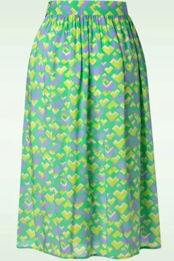 King Louie Layla Cocktail Rok In Macaw Groen><noscript><img width=