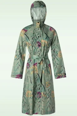 King Louie Lizzy Regenjas In Dusty Turkoois>Vrouwen Jassen