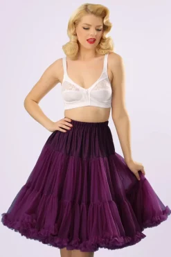 Banned Retro Lola Lifeforms Petticoat In Aubergine>Vrouwen Petticoats