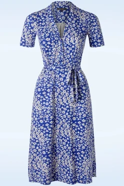King Louie Lola Mercy Jurk In Diep Ultramarine Blauw>Vrouwen A Lijn Jurken