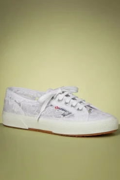 Superga Macrame Sneakers In Wit>Vrouwen Sneakers