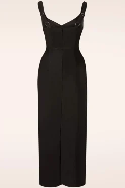 Rebel Love Clothing Manchester Pencil Jurk In Zwart><noscript><img width=