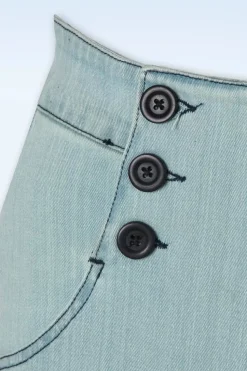 Queen Kerosin Marlyn Shorts In Lichtblauw><noscript><img width=