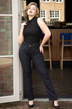 Rock-a-Booty Mimi Jeans In Blauw>Vrouwen Broeken