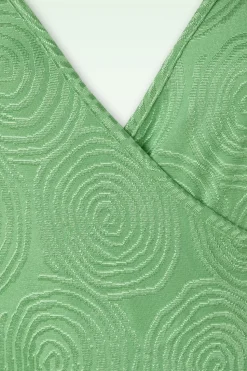 King Louie Mira Pop-Up Jurk In Mineraalgroen><noscript><img width=