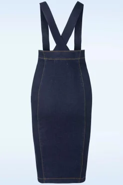 Rock-a-Booty Mona Lee Pencil Rok In Classic Denim><noscript><img width=