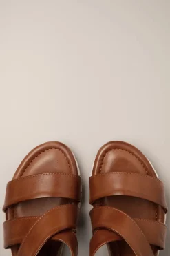 Miz Mooz Morgana Sandaal In Brandy>Vrouwen Sleehak