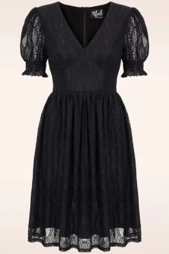 Bunny Mortem Mini Jurk In Zwart>Vrouwen Effen Jurken